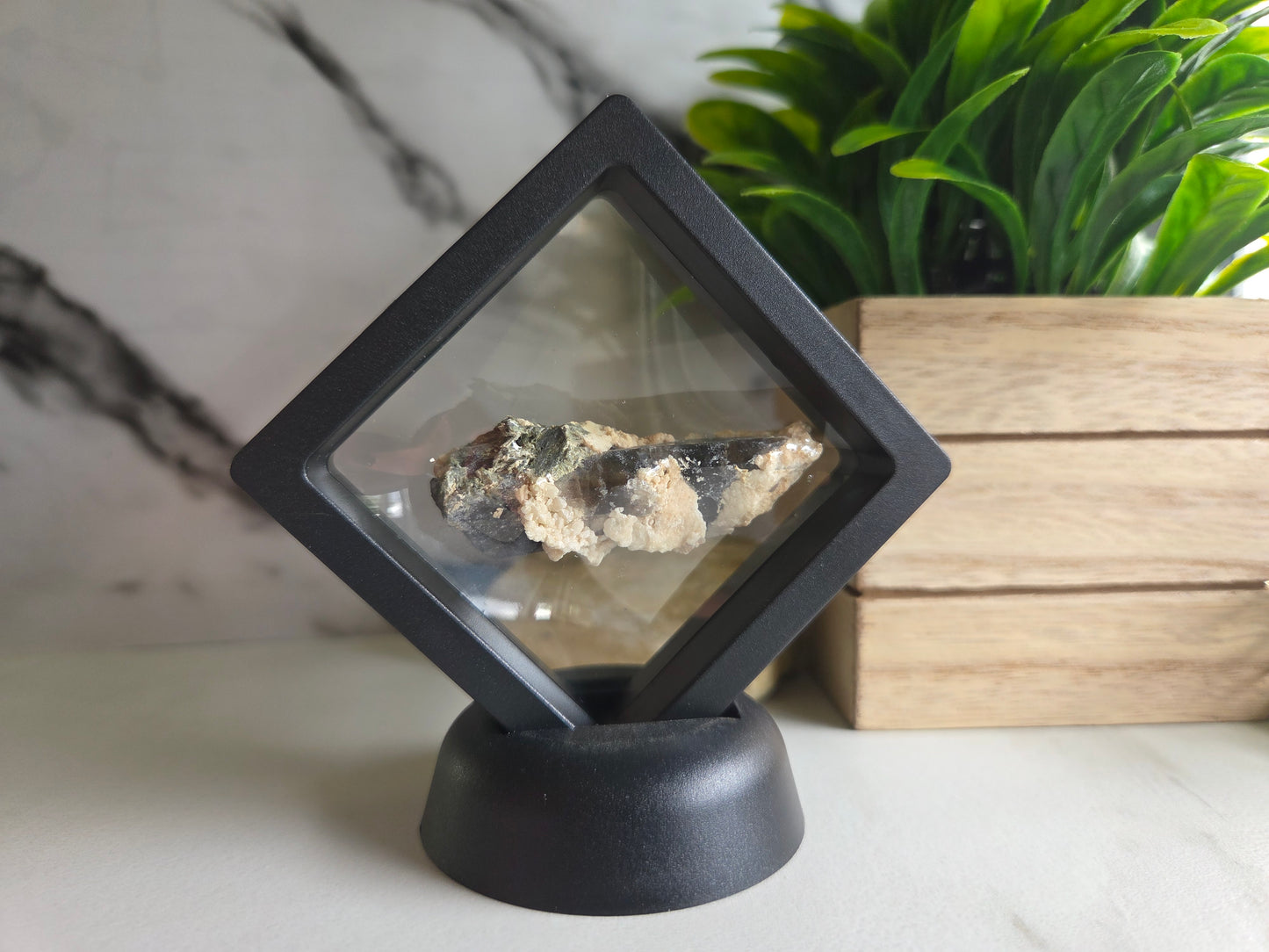 Smoky Quartz with Epidote Specimen