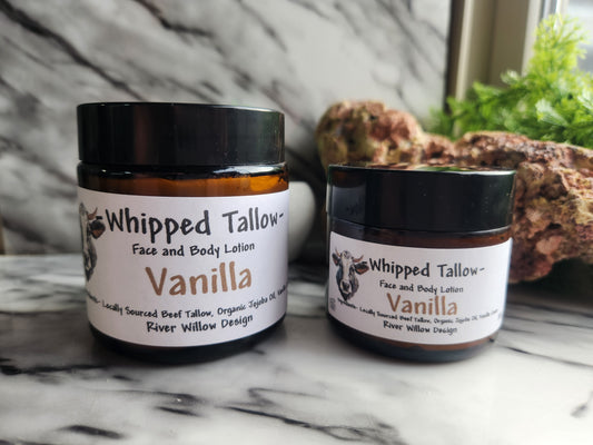 Whipped Tallow Face and Body Cream 🐮 Vanilla Infused