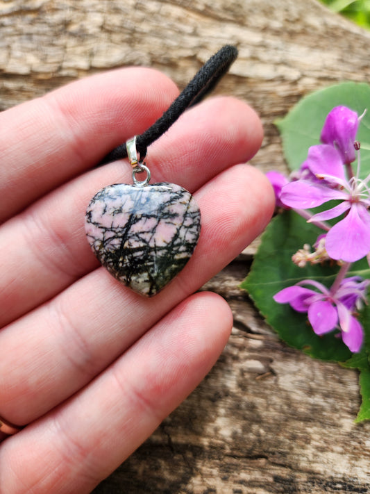 Rhodonite Heart Necklace