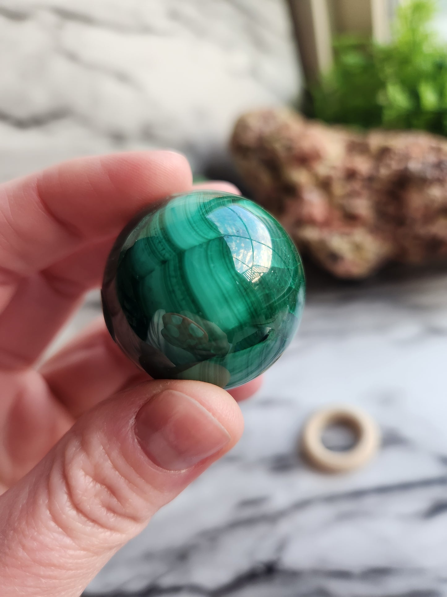 Malachite Sphere A