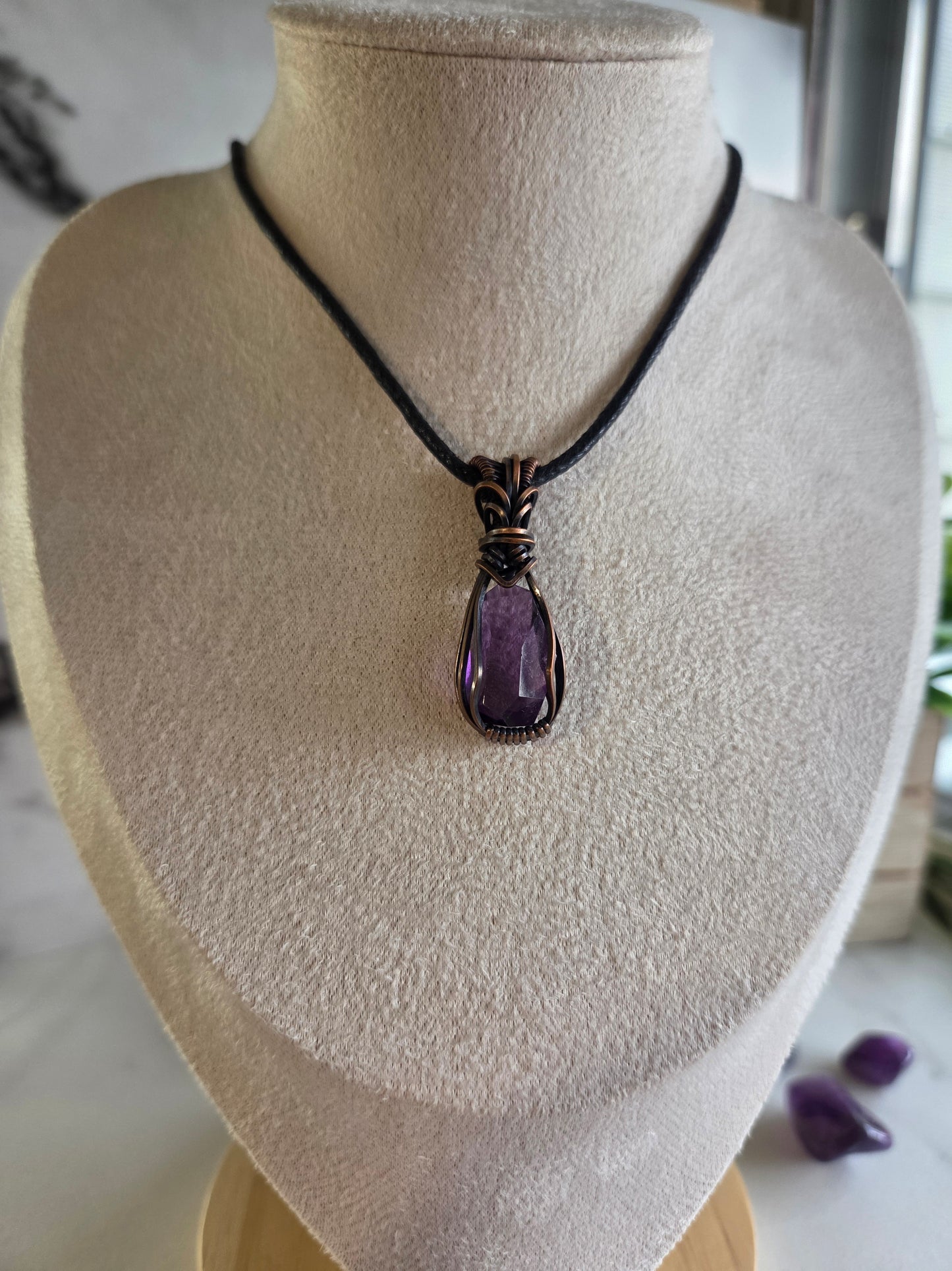 Facted Amethyst Necklace 💜