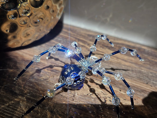 Beaded Sparkle Spider 💙 Dark Blue