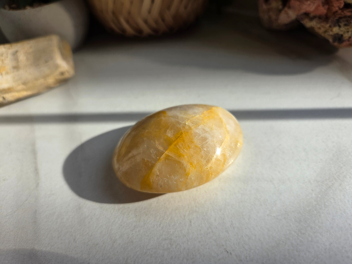 Golden Healer Palm Stone ✨️