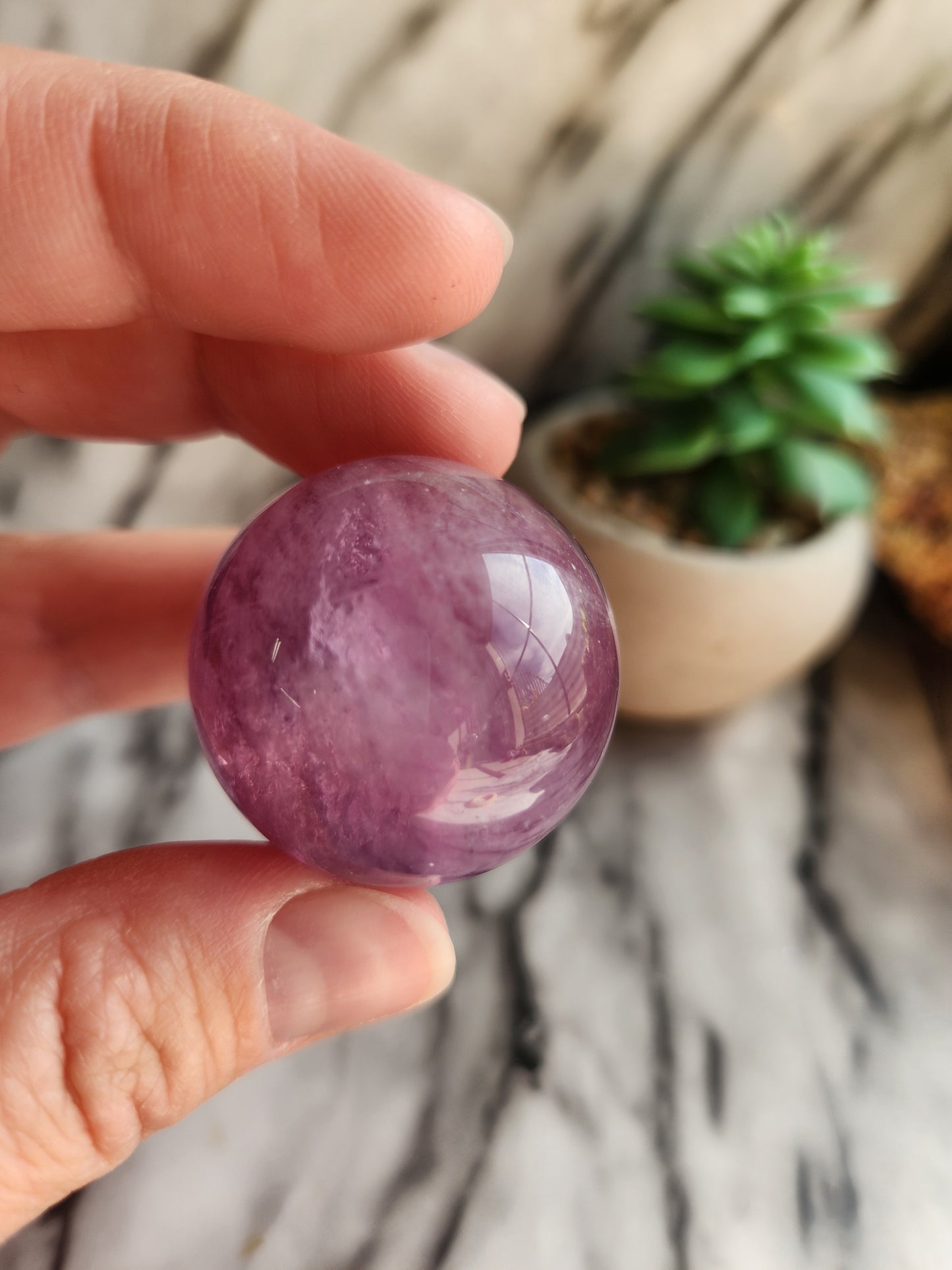 Purple Fluorite Sphere