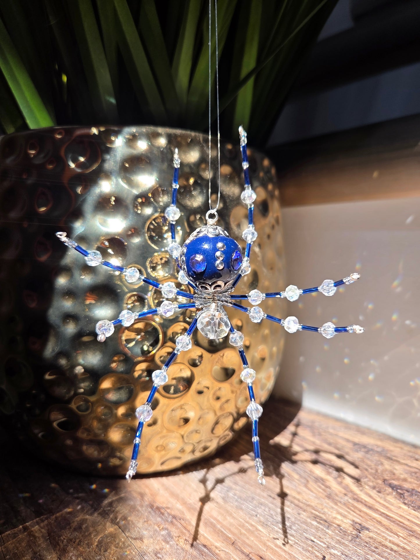 Beaded Sparkle Spider 💙 Dark Blue