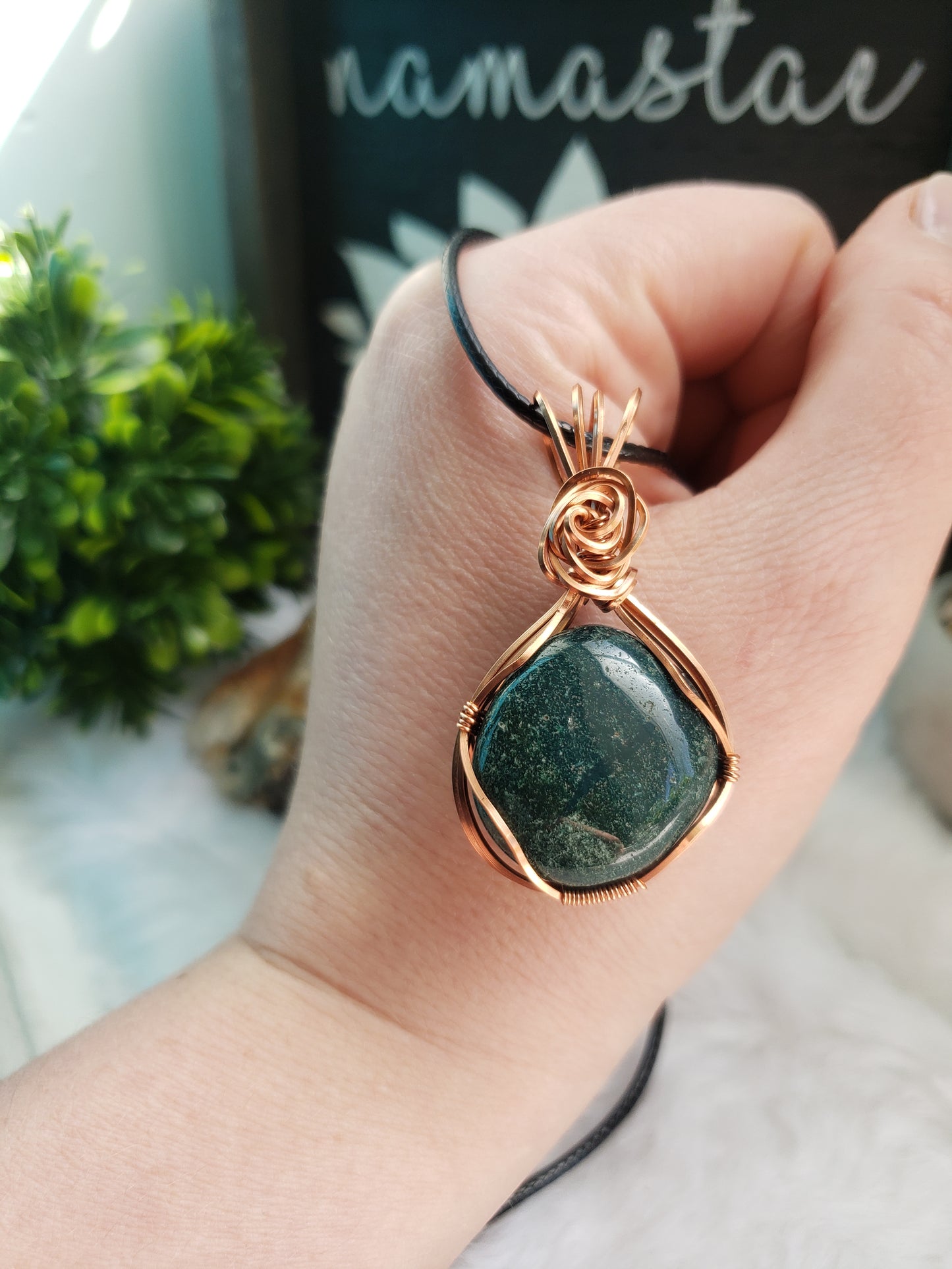 Moss Agate Necklace