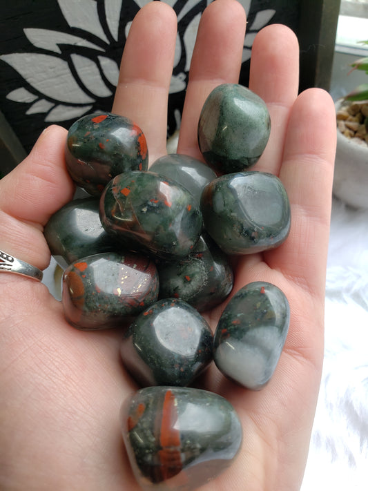 Bloodstone Tumbled Stones