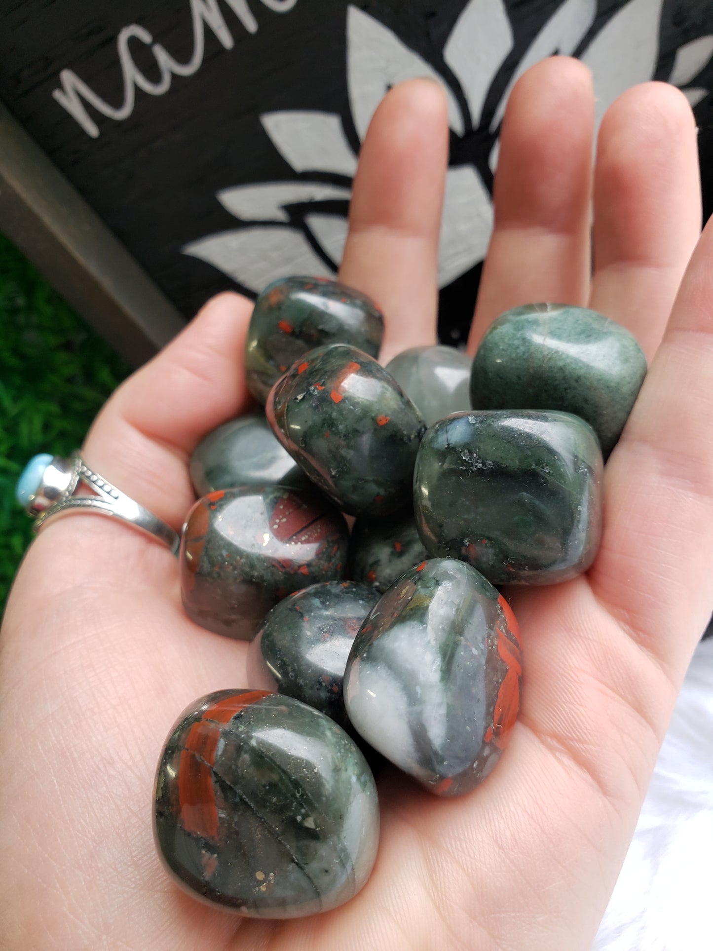 Bloodstone Tumbled Stones