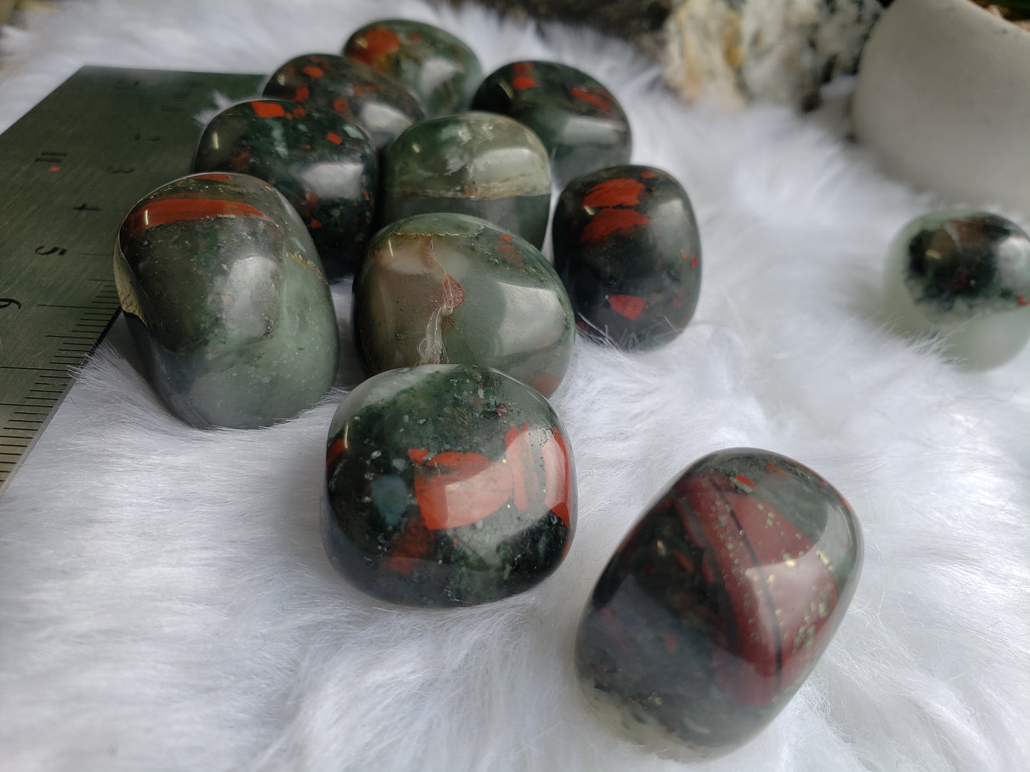 Bloodstone Tumbled Stones