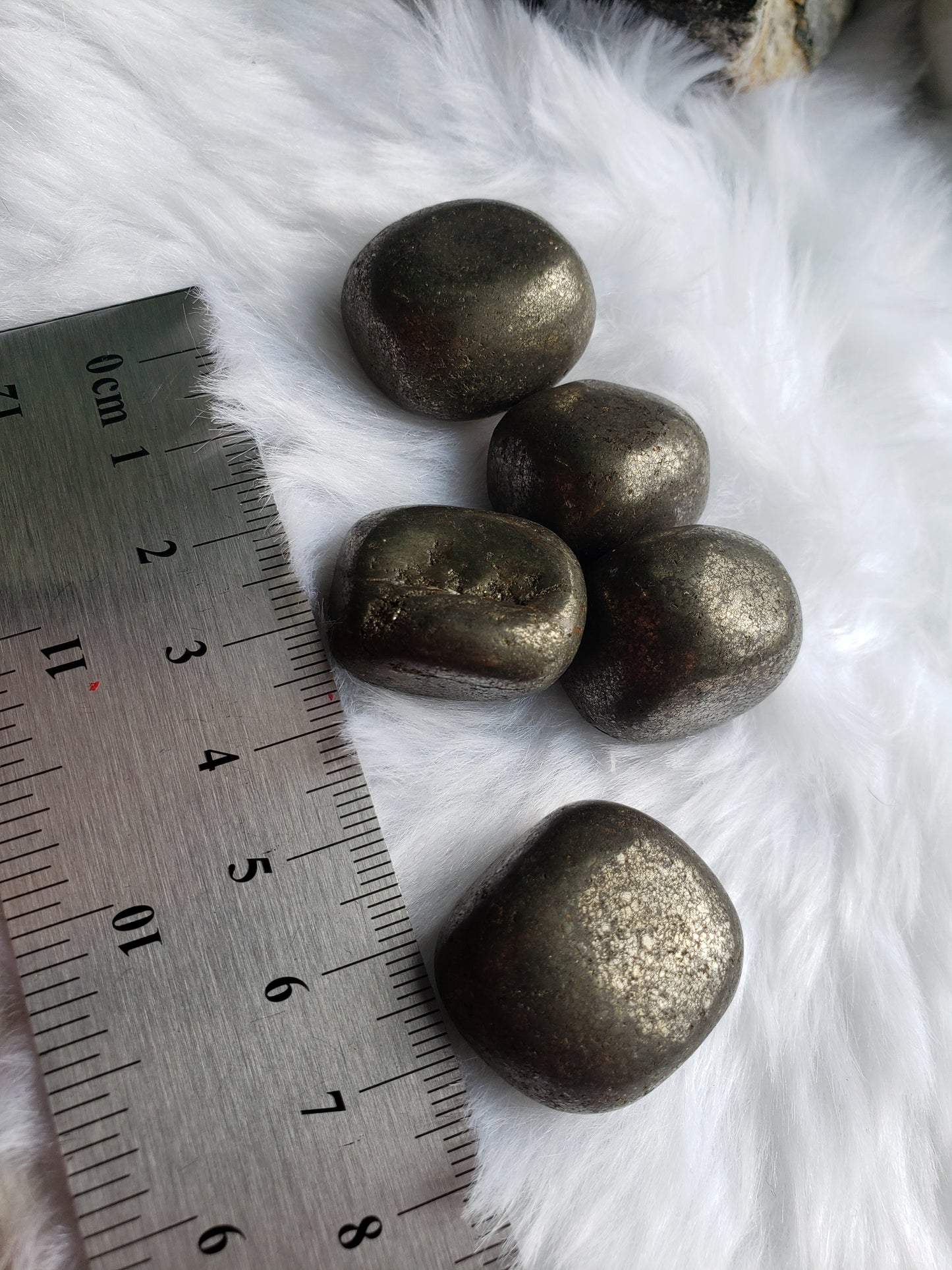 Pyrite Tumbled Stones