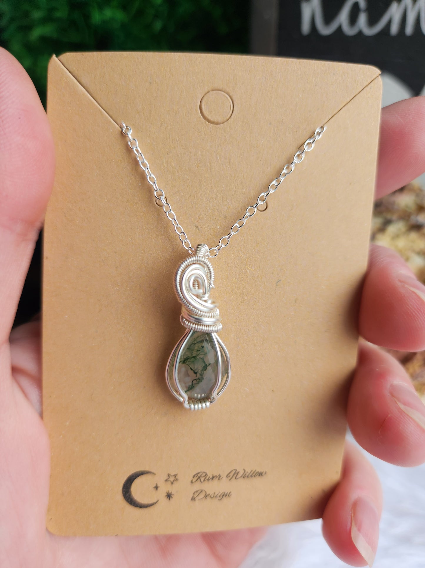 Moss Agate Necklace