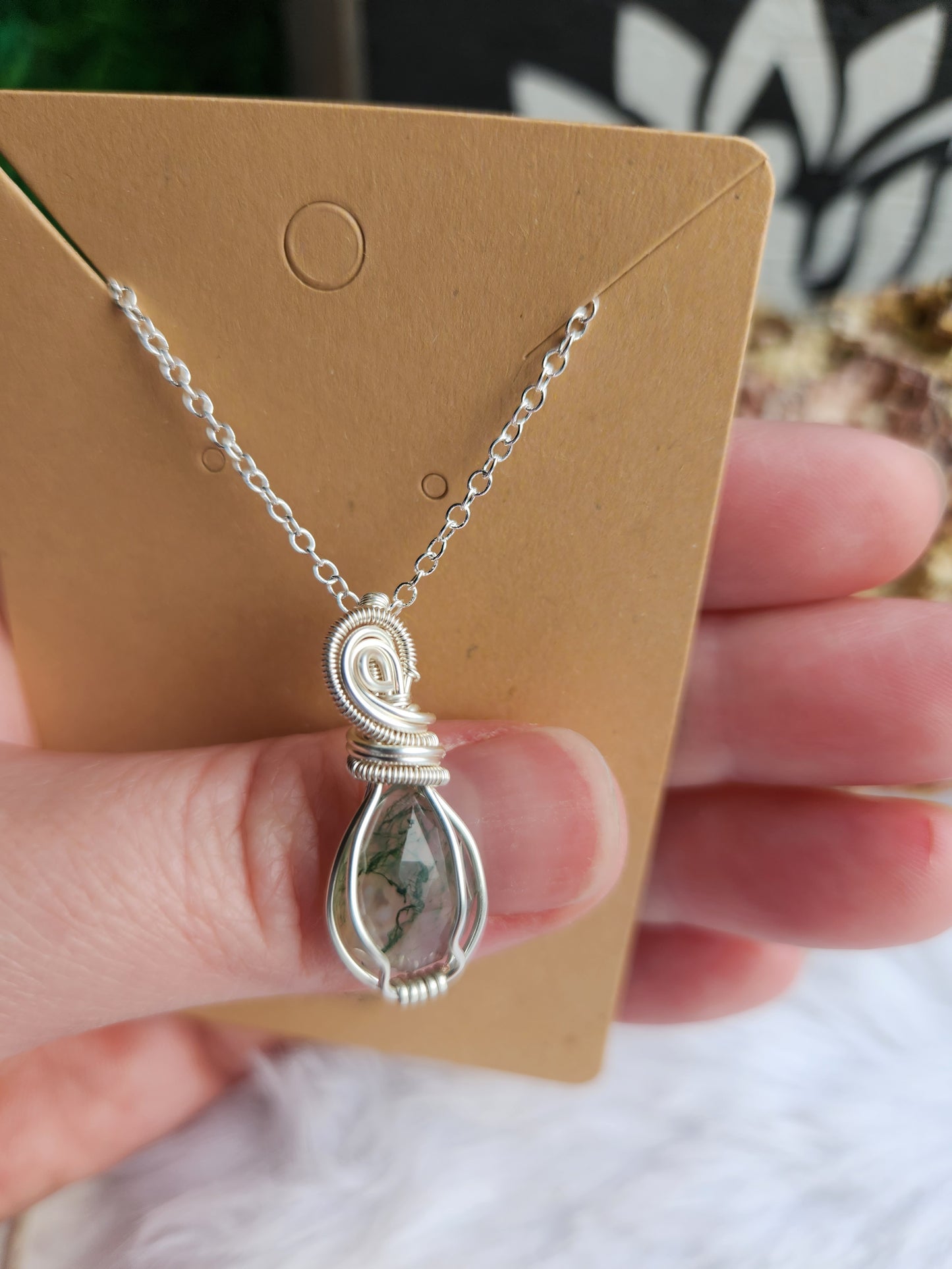 Moss Agate Necklace