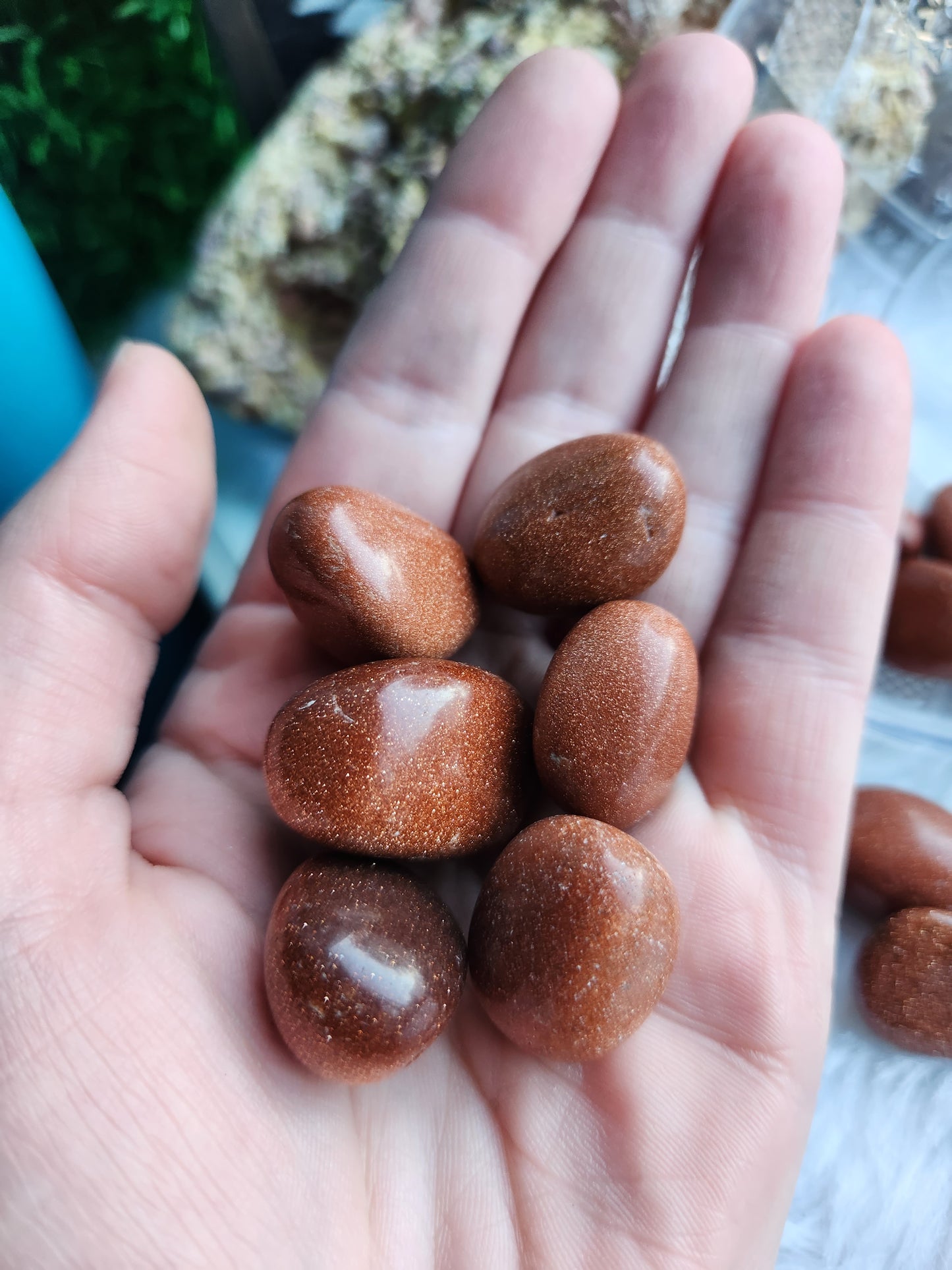 Goldstone Tumbled stones