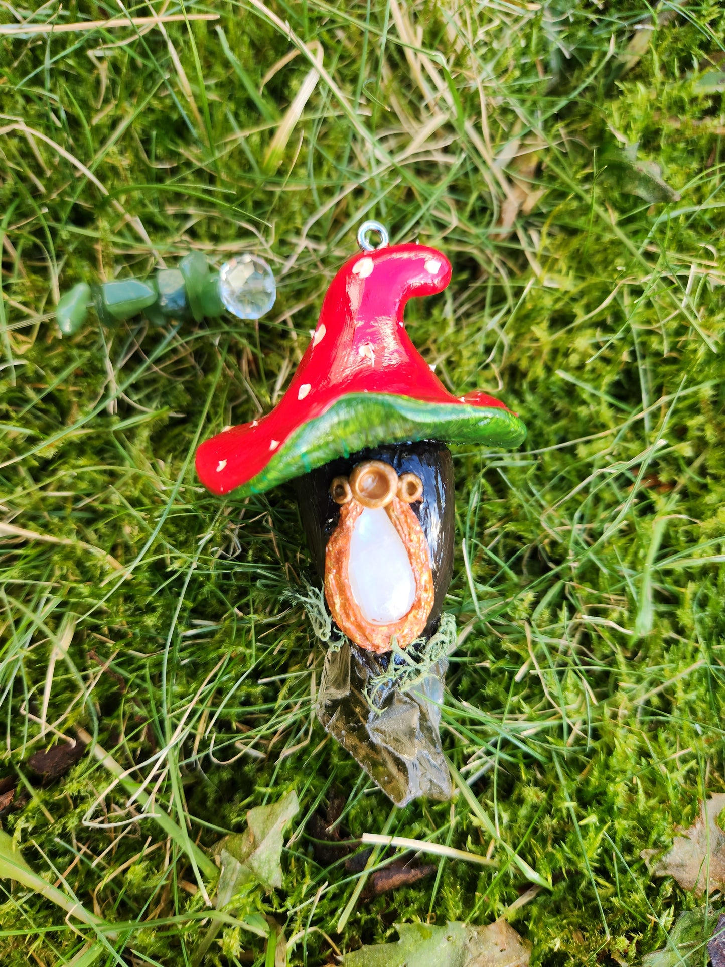 Crystal Mushroom Sun Catcher