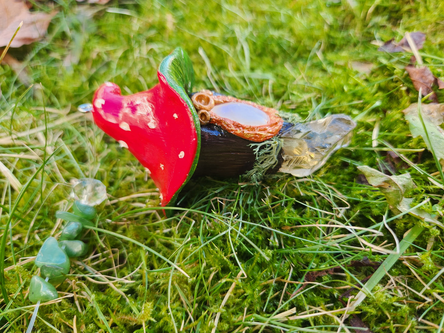 Crystal Mushroom Sun Catcher