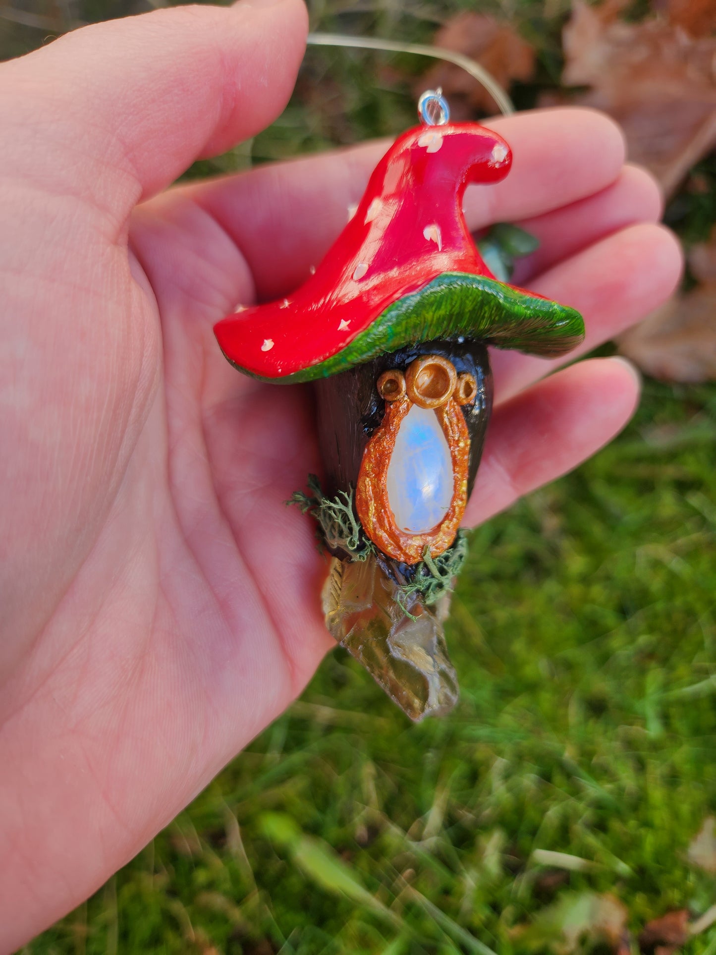 Crystal Mushroom Sun Catcher