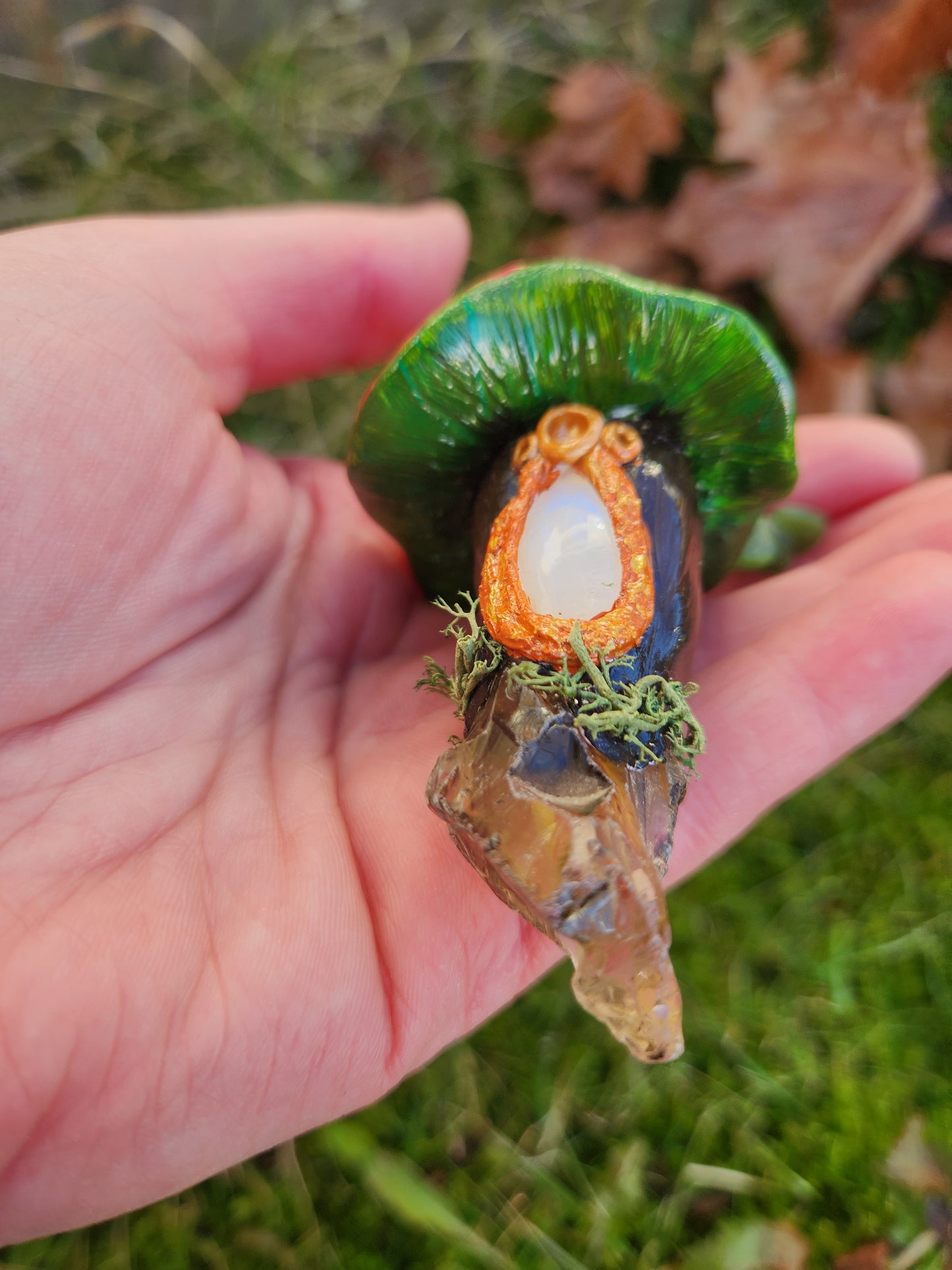 Crystal Mushroom Sun Catcher