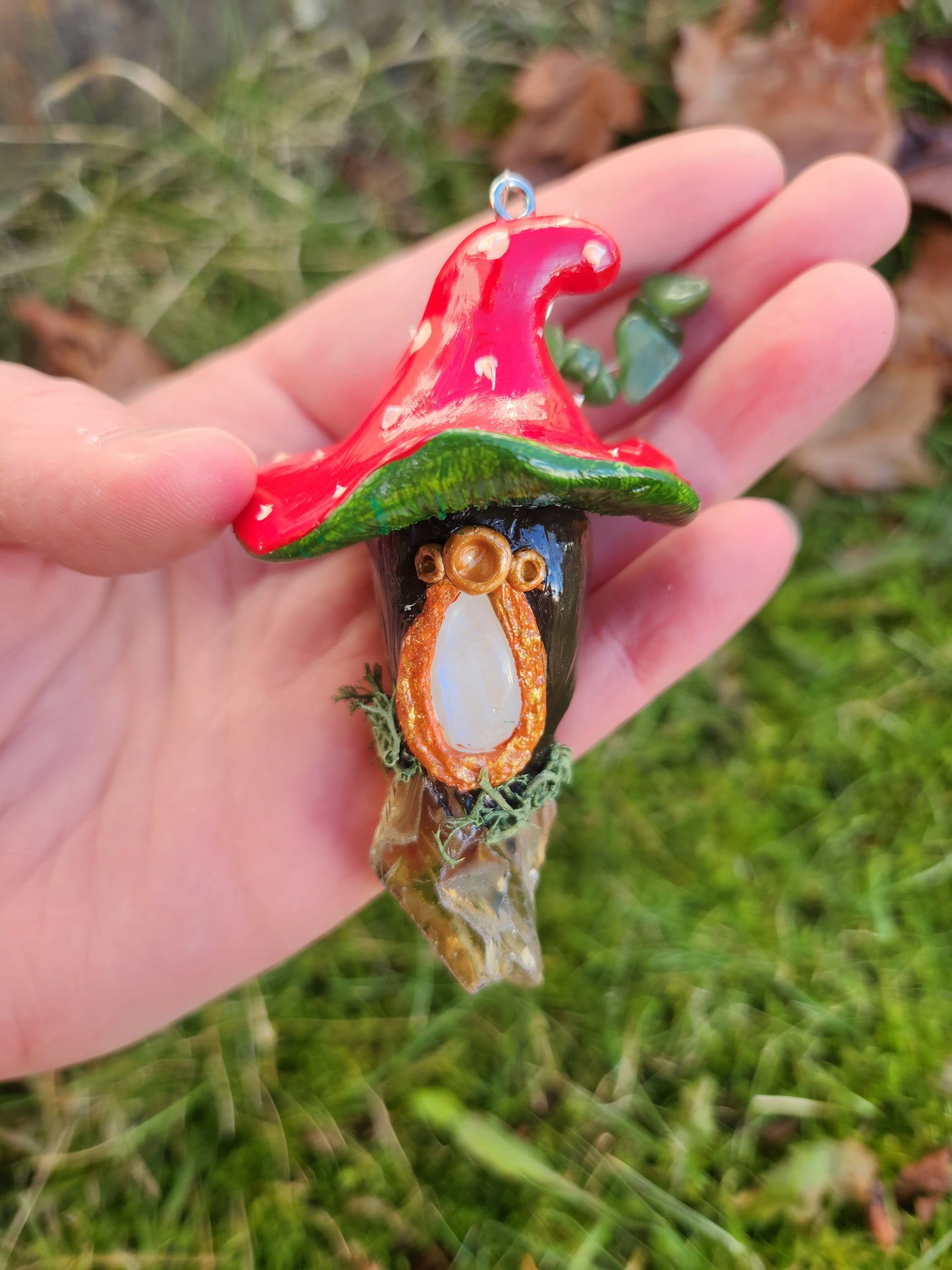 Crystal Mushroom Sun Catcher