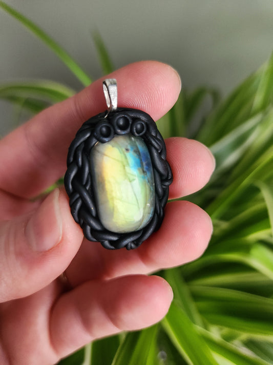 Labradorite Clay Necklace