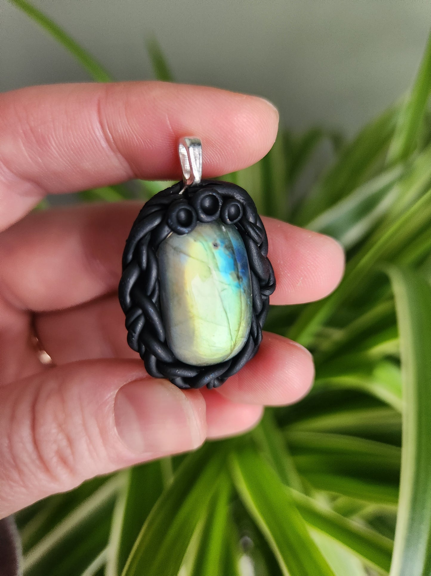 Labradorite Clay Necklace