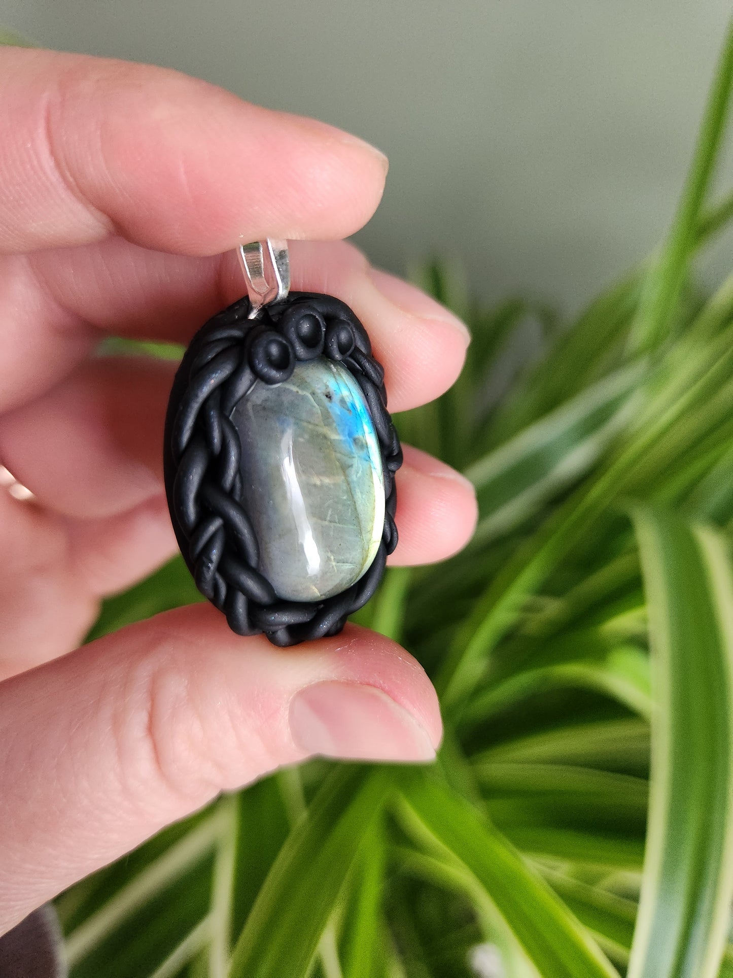 Labradorite Clay Necklace