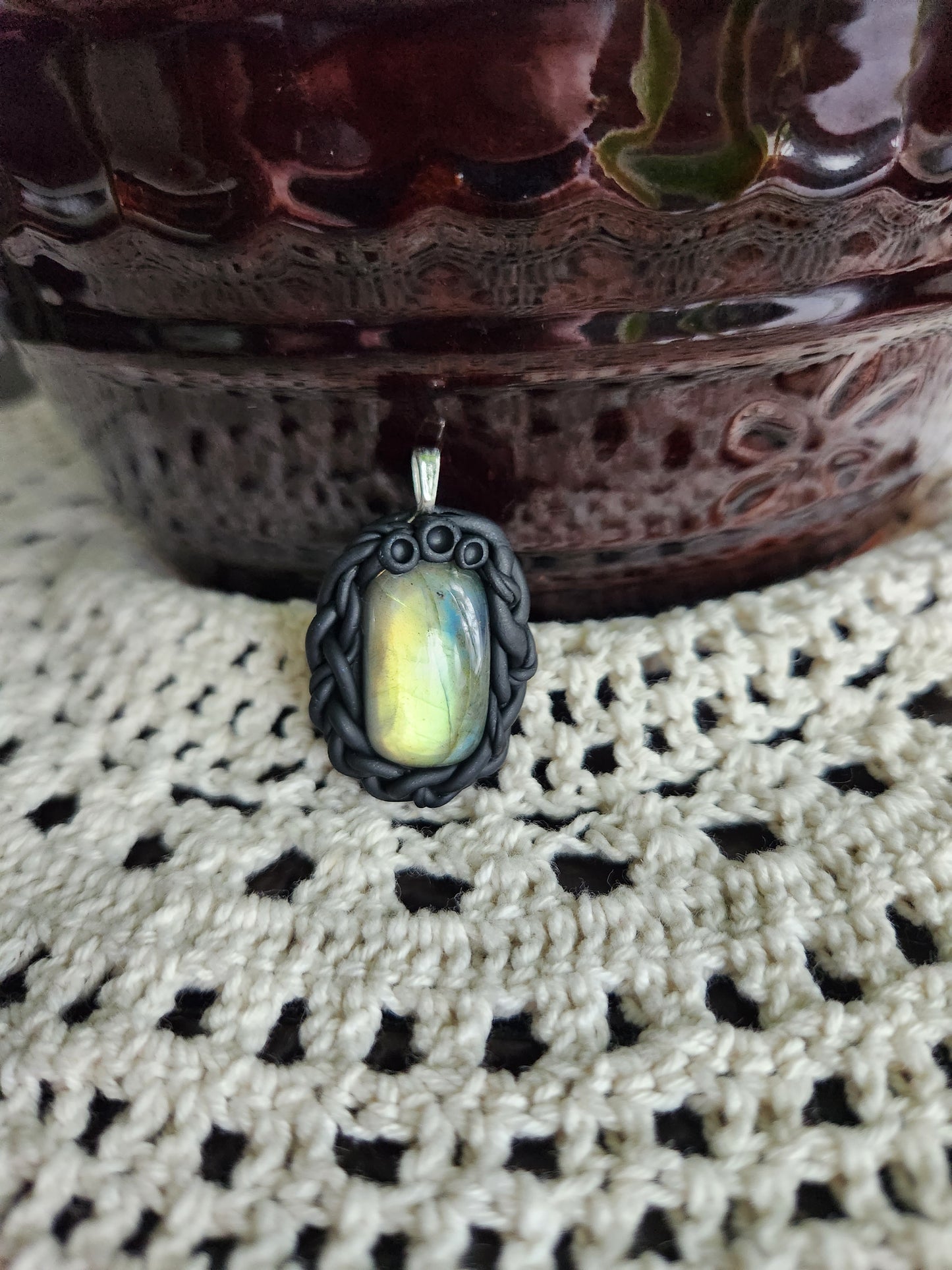 Labradorite Clay Necklace