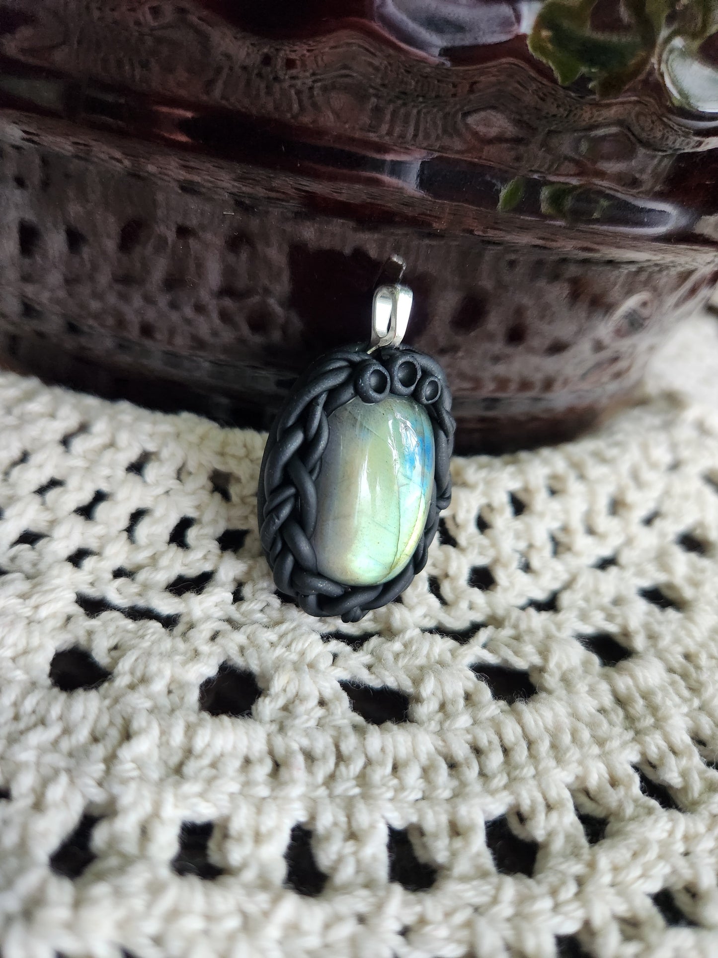 Labradorite Clay Necklace