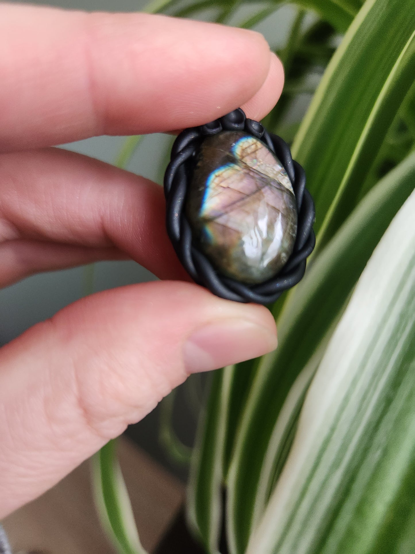 Labradorite Clay Necklace