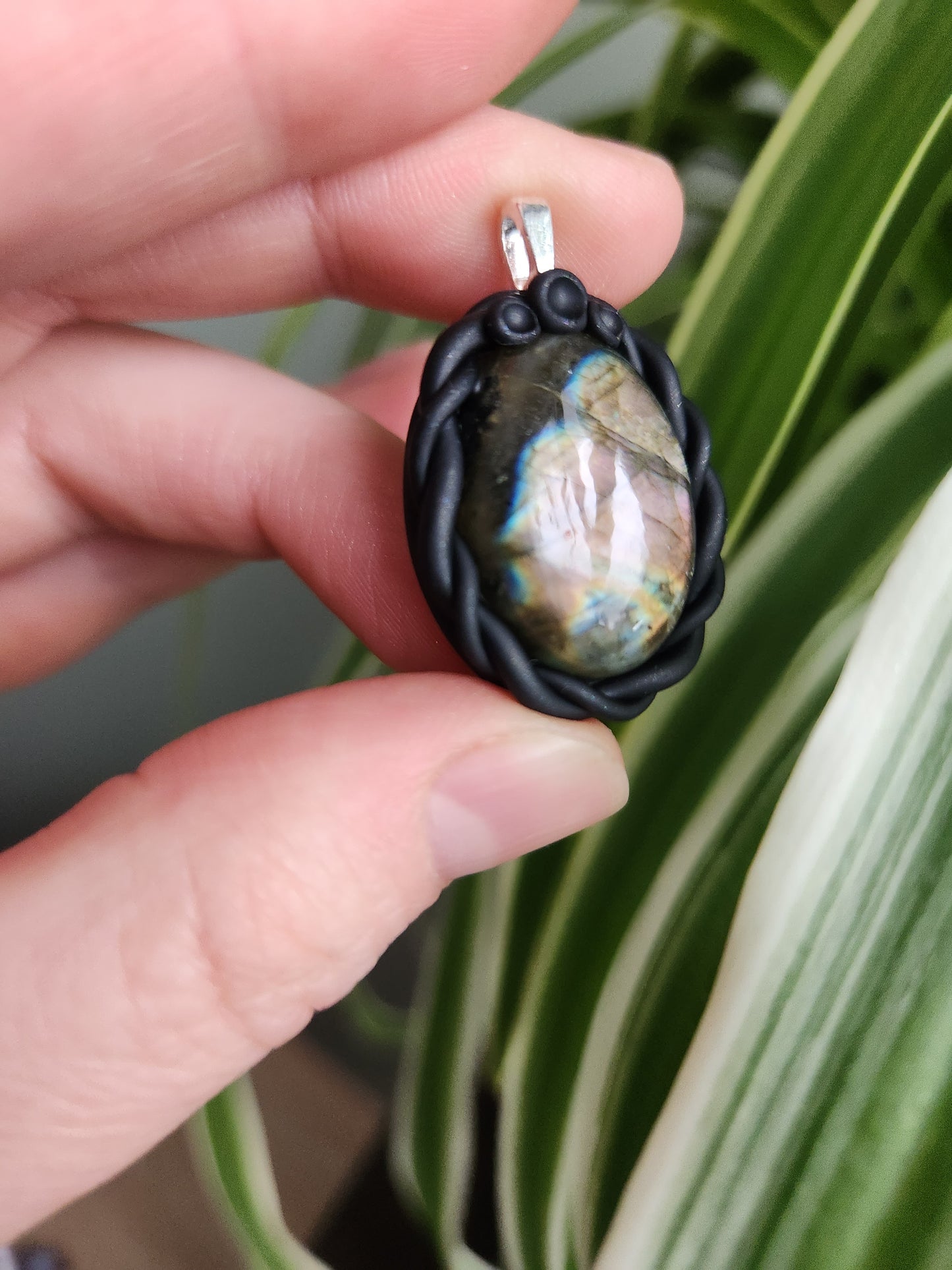 Labradorite Clay Necklace