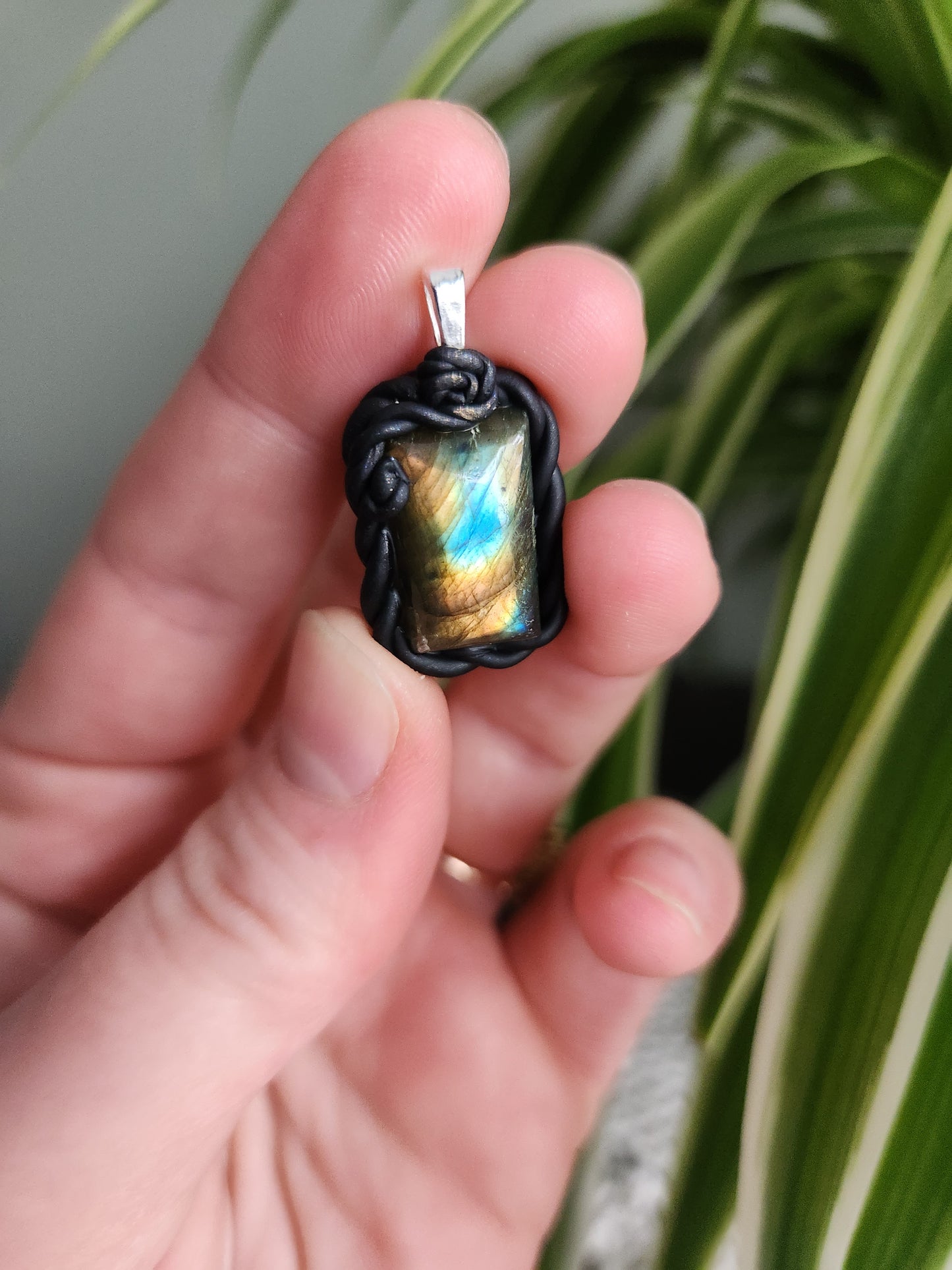 Labradorite Clay Necklace