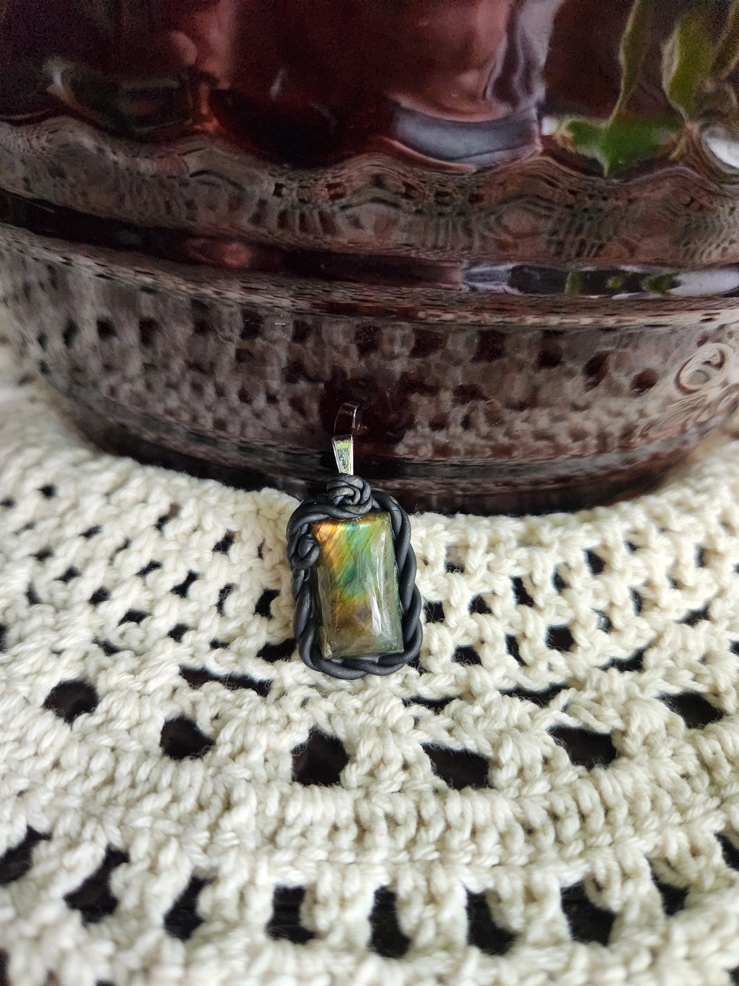 Labradorite Clay Necklace