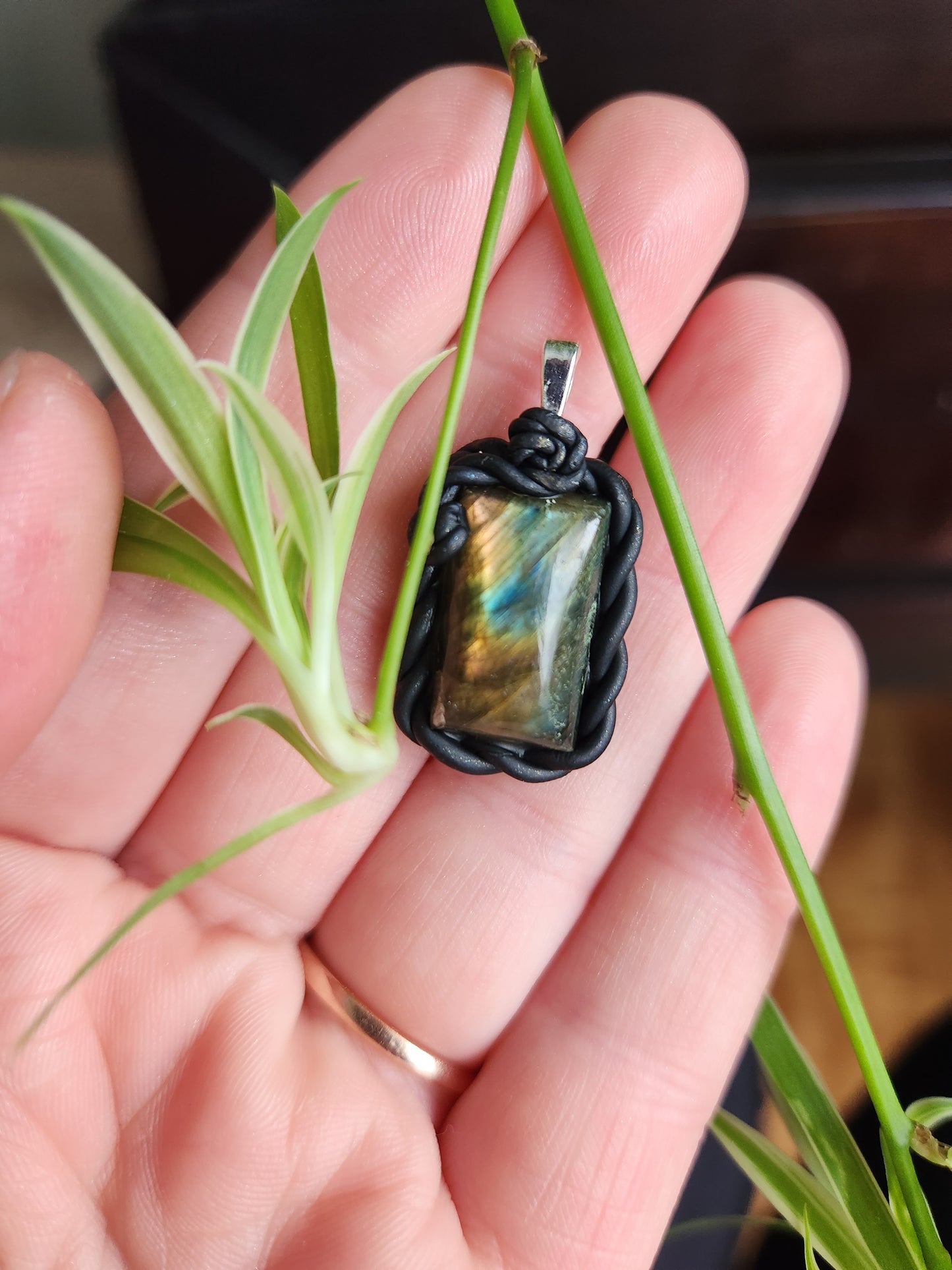 Labradorite Clay Necklace