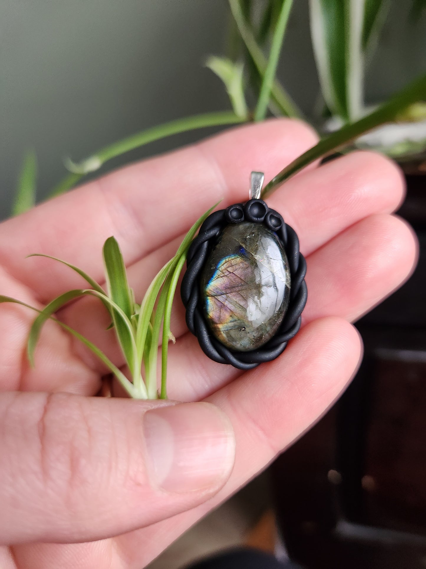 Labradorite Clay Necklace