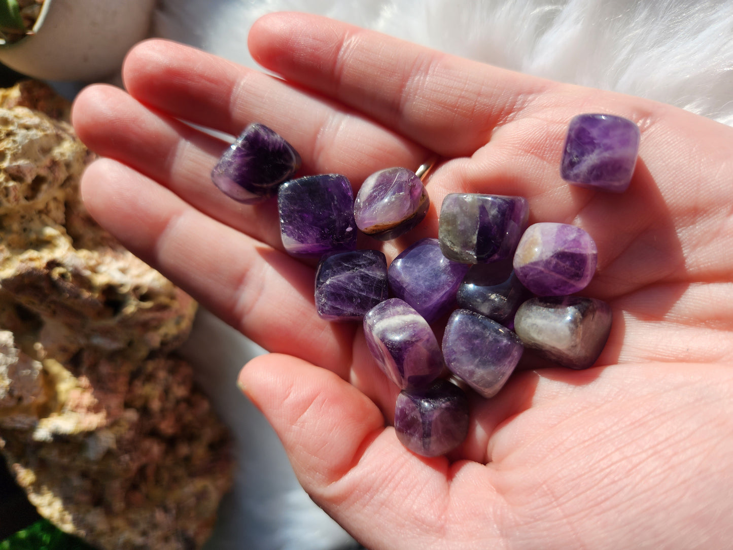 Mini Amethyst Cubes Tumbles