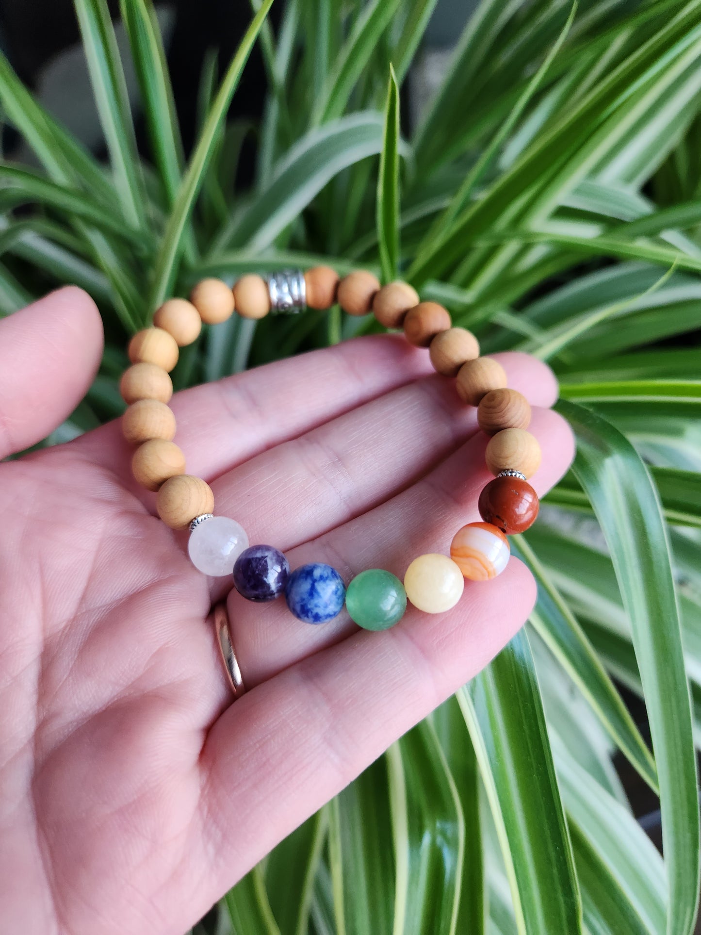 Chakra 7 and Sandalwood Bracelet