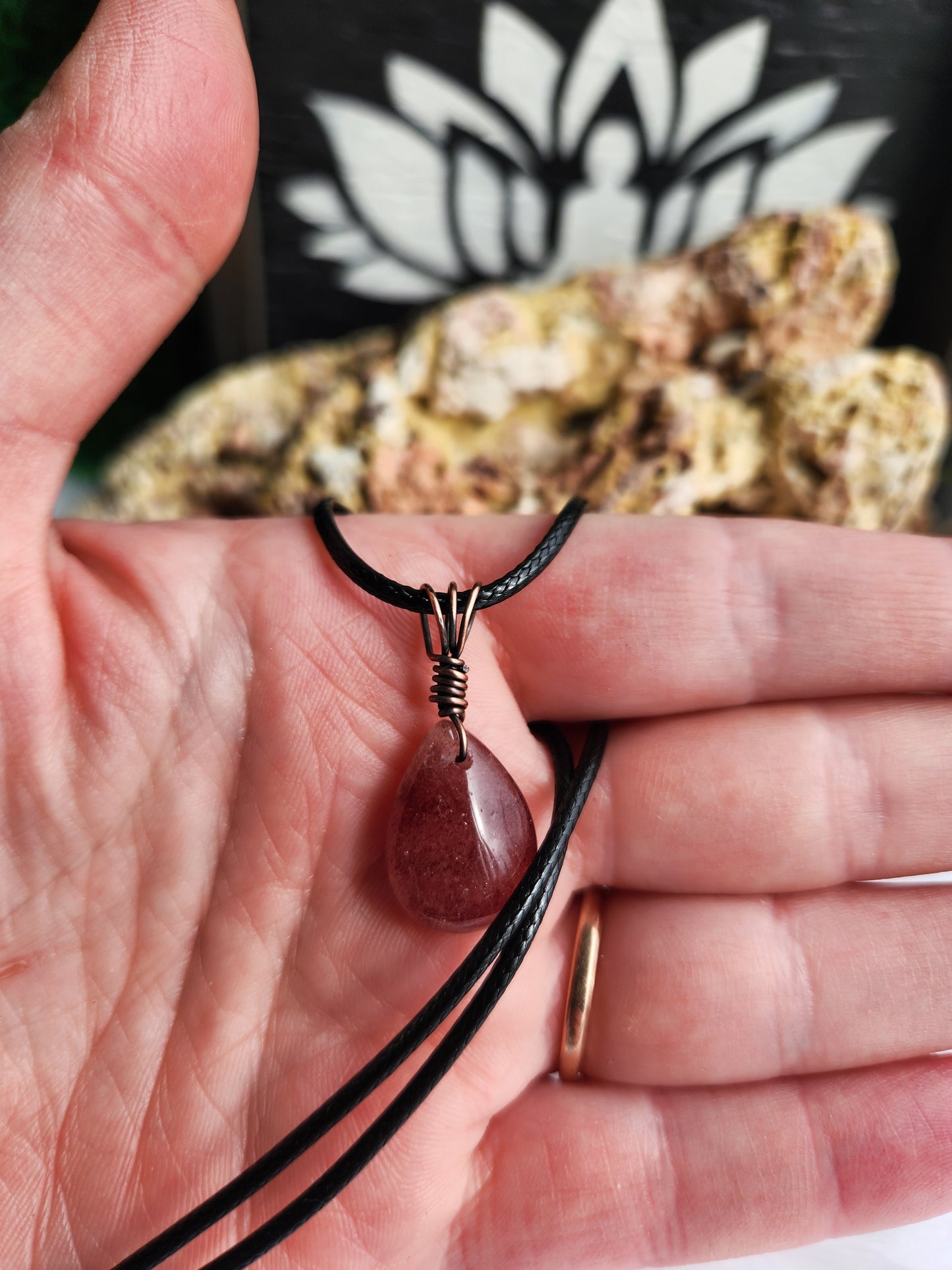 Strawberry Quartz Necklace