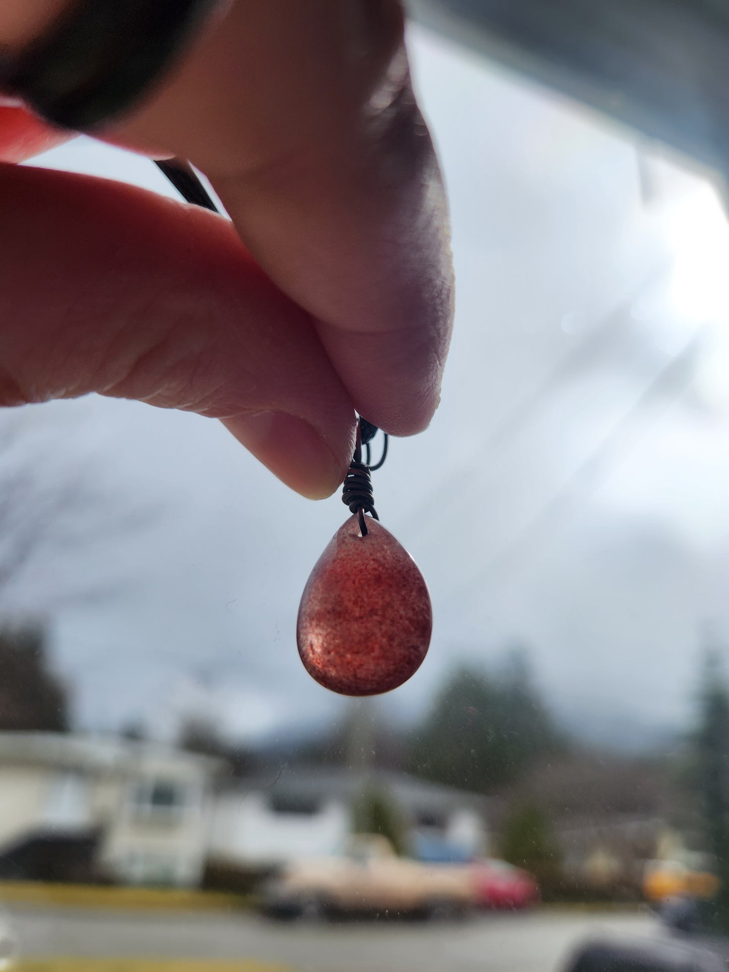 Strawberry Quartz Necklace