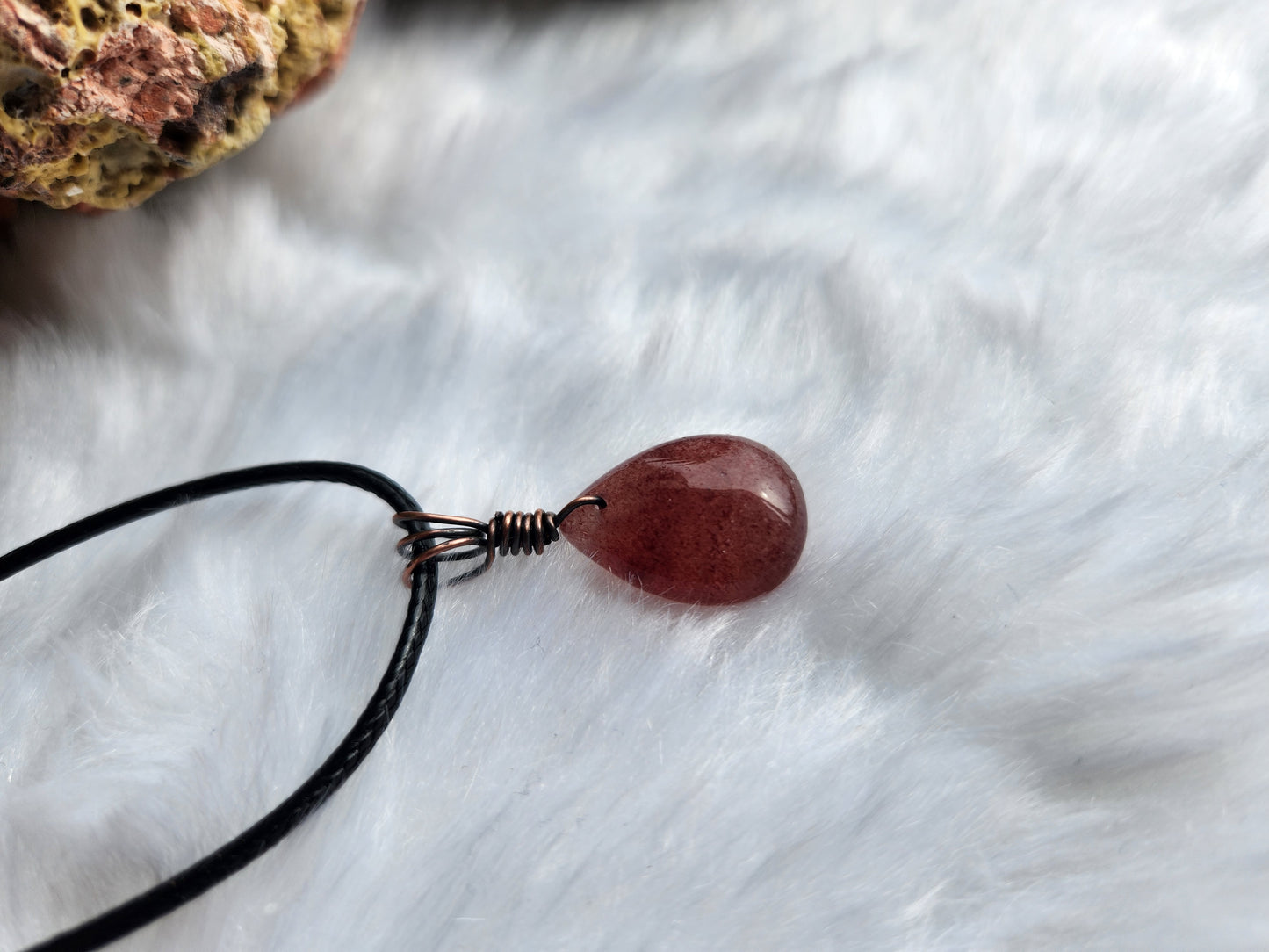 Strawberry Quartz Necklace