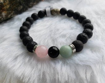 Grief Bracelet with Lavastone