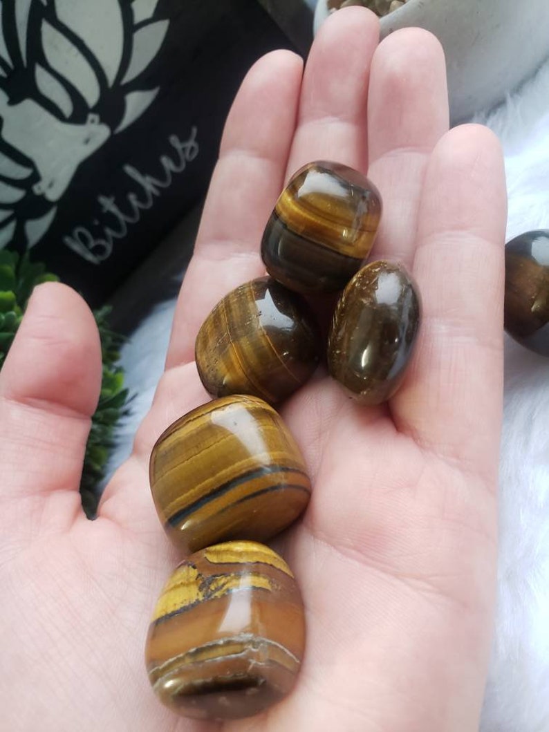 Tigers Eye Tumbled Stones