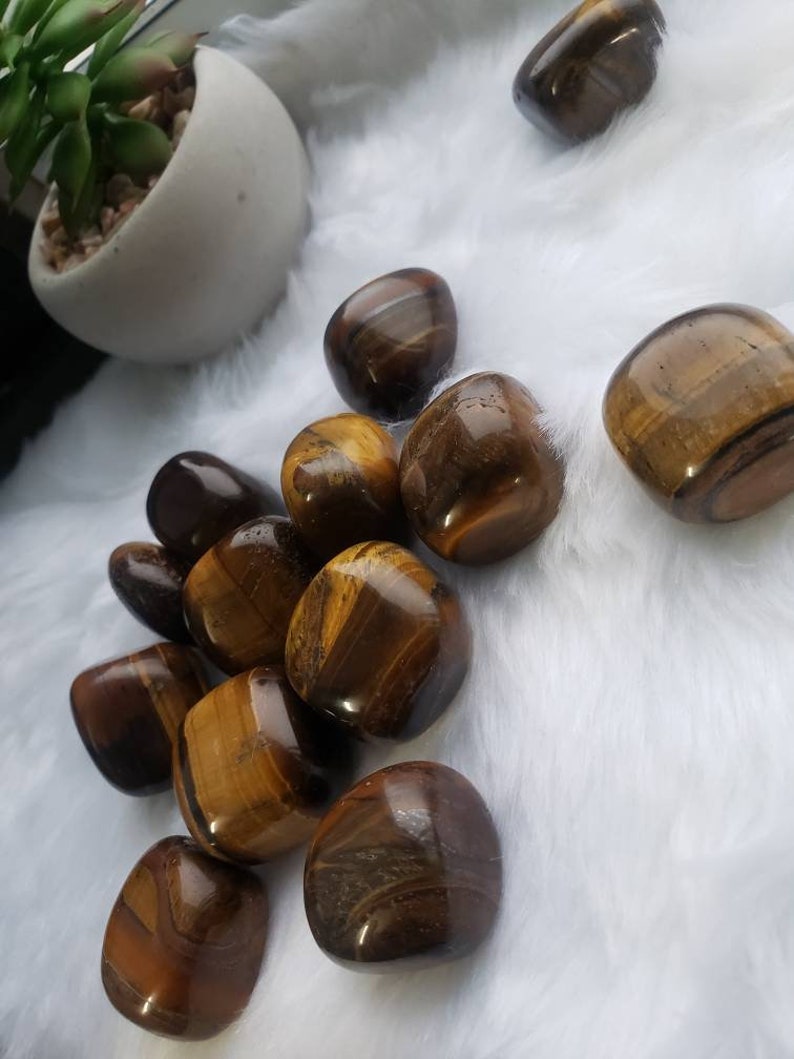 Tigers Eye Tumbled Stones