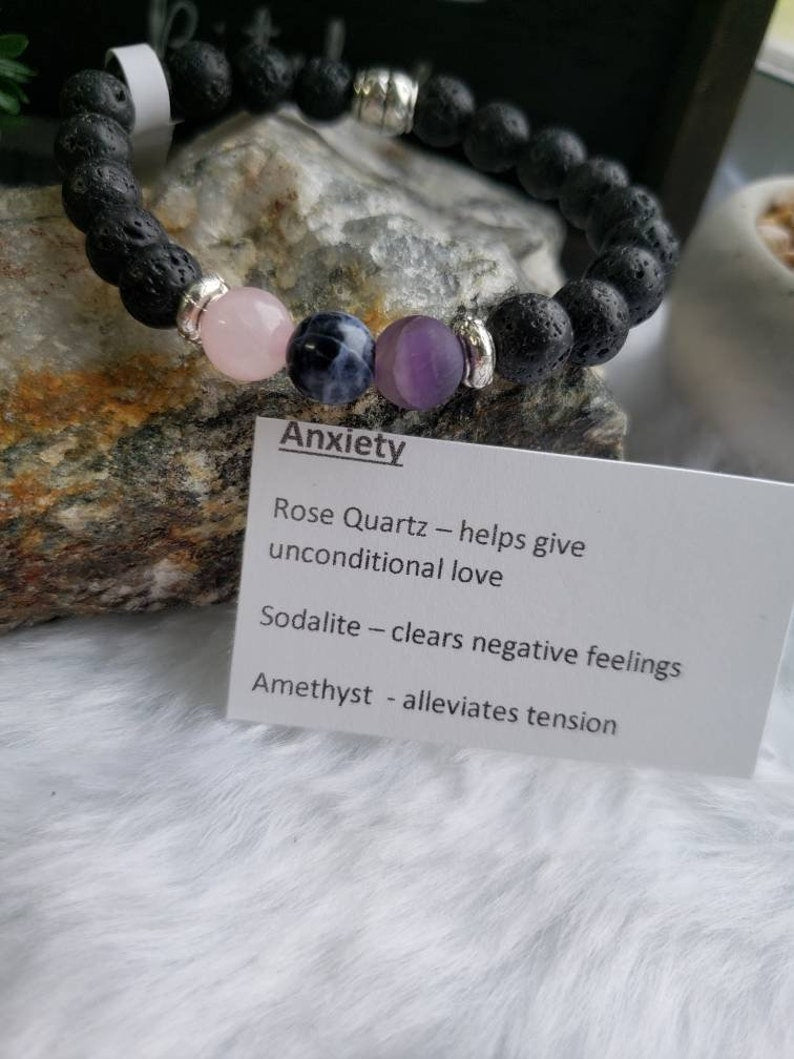 Anxiety Bracelet with Lavastone