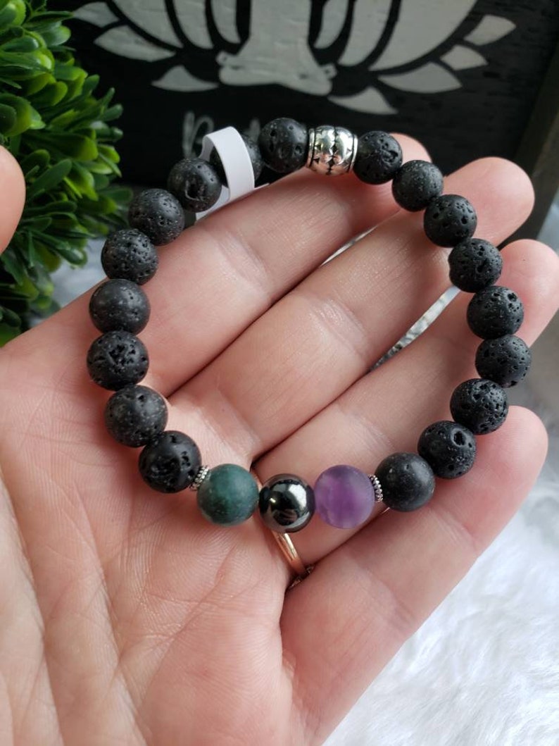 Depression Bracelet with Lavastone