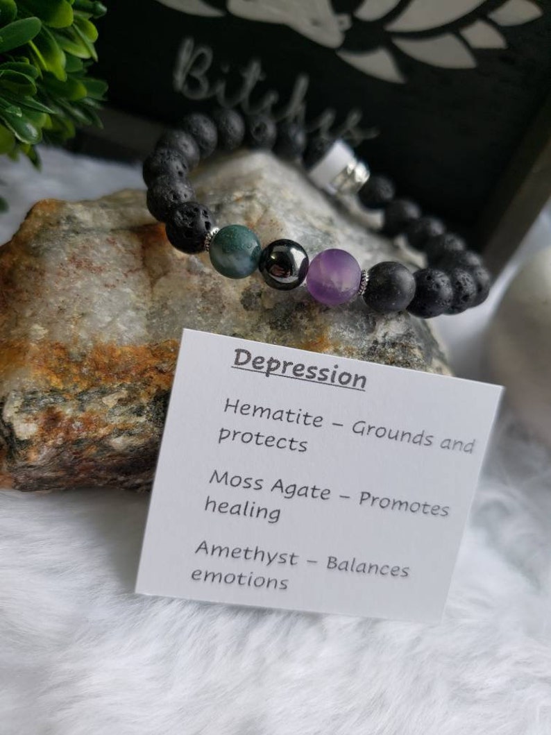 Depression Bracelet with Lavastone