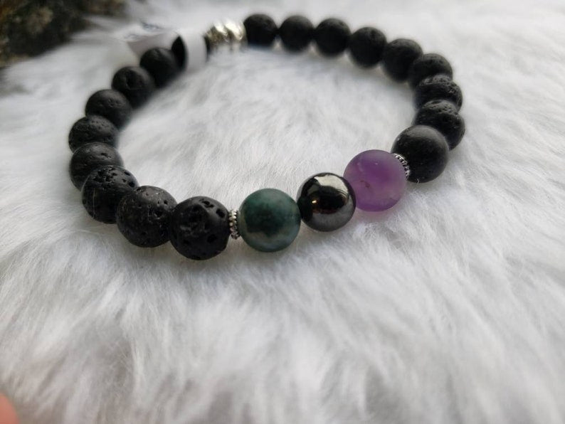 Depression Bracelet with Lavastone